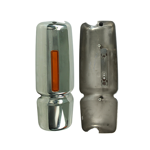 HC-T-18027-1-C International Durastar/Workstar HD Truck 08-17 Chrome Door Mirror without Arm Manual Folding Heated With Signal Light