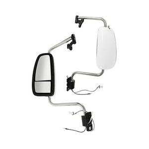 HC-T-18022-W International 9200 9400i 9900i Heated Door Mirror (Painted White/Black) with Arm